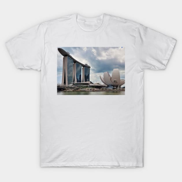 Marina Bay Sands & ArtScience Museum Singapore T-Shirt by holgermader